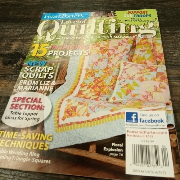Fons & Porter's Love of Quilting Magazine March/April 2012 Quilt Patterns - Picture 1 of 6